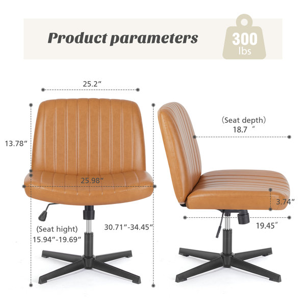 Dubois leather task chair 2025